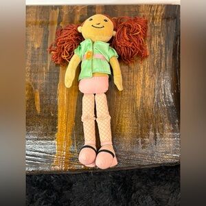 Groovy Girls Nicole Soft Doll Red Hair Green Shirt Manhattan Toy Plush 2000s